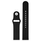 20mm 22mm Quick Release Black Silicone Watch Band Dive Watch Strap Snap Button