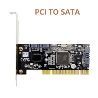 1.5Gb/s PCI To SATA Controller Adapter Card Converter Support RAID 0, 1, 5, 0+1 - Image 1 of 4