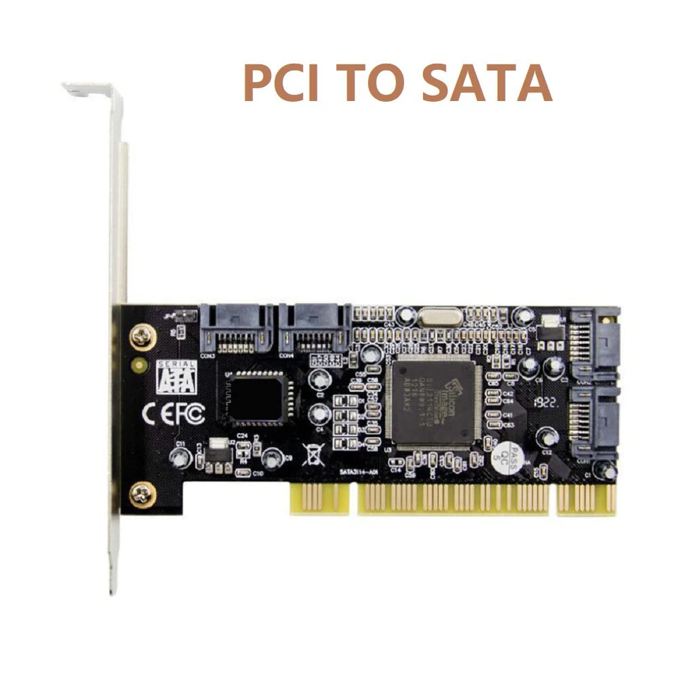 1.5Gb/s PCI To SATA Controller Adapter Card Converter Support RAID 0, 1, 5, 0+1 - Image 1 of 4