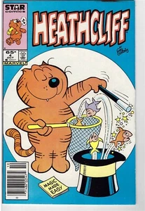 Heathcliff #4 Oct 1985 Marvel Star Comic Book Cat Magic Circus George Gately - Picture 1 of 2