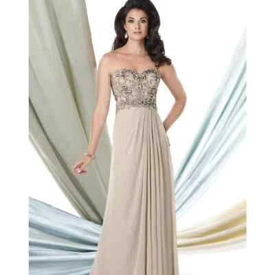 Vestido Montage By Mon Cheri Baile de graduación Vestido Boda y Ocasión Formal Tostado 6/8 Foto 1 de 4