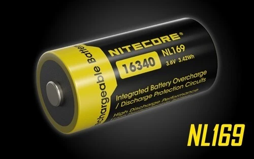 Nitecore NL169 950mAh Rechargeable RCR123A Battery - Image 1 of 1