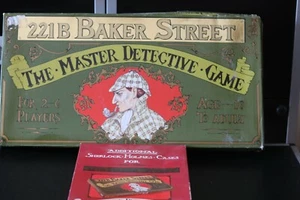 221B Baker Street The Master Detective Game - Vintage 1970s with Expansion Pack - Picture 1 of 8