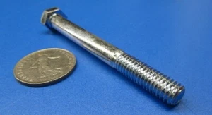 Cap Screw Bolt, GRADE 2, PT, Zinc 3/8"-16 x 3.50" Length, 25 Pc - Picture 1 of 11