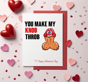 Divertida Tarjeta de San Valentín Tarjeta grosera Esposa Novia Adulto Humor BCR042 - Imagen 1 de 3