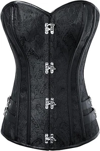 Women's Corset Steampunk Body Vintage Gothic Clothes Bustier Goth Waist size XL - Picture 1 of 3