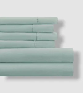 Ienjoy Home Blue Pastel Soft Microfiber 6-Piece Queen Size Sheet Set - Picture 1 of 6