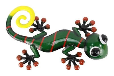 Gecko Deko Lurch Eidechse Wanddeko Wandbild Salamander Echse Drache Skulptur     - Bild 1 von 2