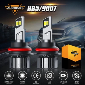 AUXBEAM CANBUS 9007 HB5 LED Headlight Bright 2 Bulbs HIGH/LOW Beam 6500K 25000LM - Picture 1 of 12