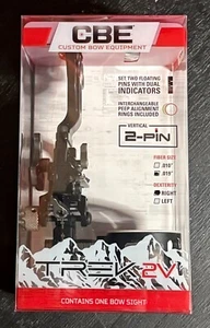CBE Trek 2V .019 Archery Sight 2 Vertical Pins Right Hand New - Picture 1 of 2