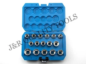 1/2" Dr. 16PC Penta-Spline Socket Set (SAE, Metric, Torque) - Picture 1 of 2