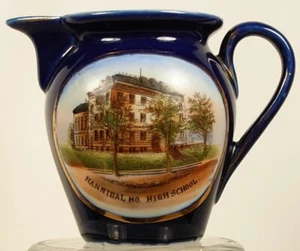 JARRA PEQUEÑA CHINA RECUERDO ESCUELA SECUNDARIA HANNIBAL MO MISSOURI - Imagen 1 de 4