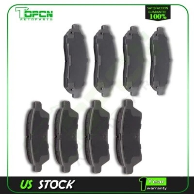 Front And Rear Premium Ceramic Brake Pads For 2009-2012 Suzuki Equator Foto 1 de 4