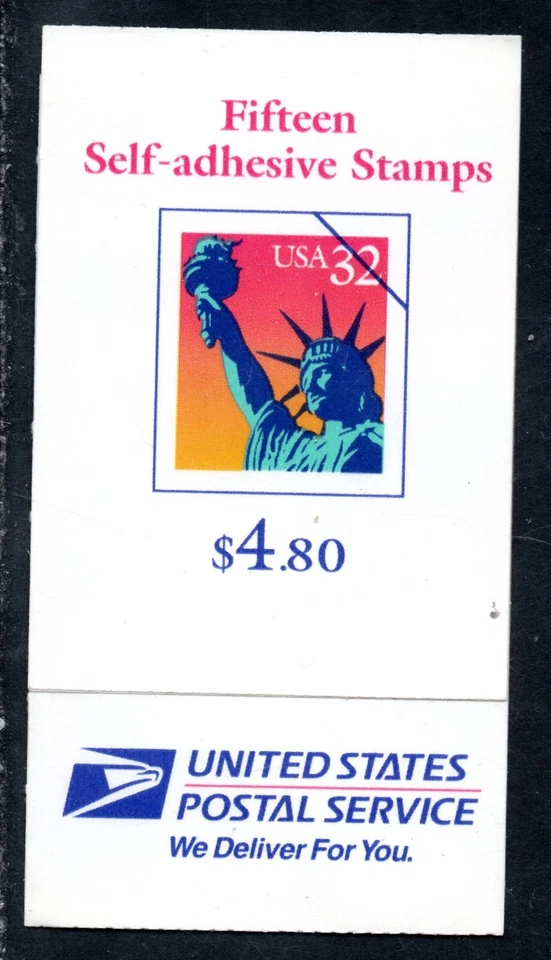 US Scott #BK259, "Statue of Liberty" Booklet of 15 ea.  32 cent stamps - Image 1 of 1