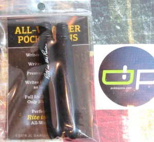 Paquete de 2 bolígrafos para todo clima POKKA Rite in the Rain negra - Imagen 1 de 5