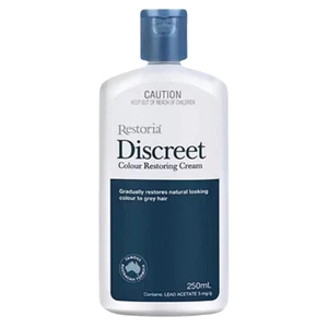250 ml Hair Discreet Restoria Restoring Cream Colour Grey Treatment Cover Color - Picture 1 of 6