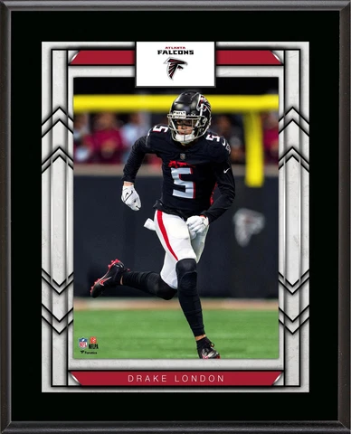 Drake London Atlanta Falcons 10.5" X 13" Sublimated Player Plaque Cover