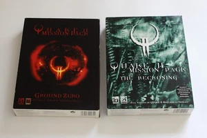 Good condition The Reckoning + Ground Zero Mission Pack Quake 2 PC CD BIG BOX - Afbeelding 1 van 6
