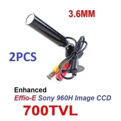 2PCS - CCTV 3.6mm Color Wired outdoor Mini bullet Camera for Home security - Image 1 of 4