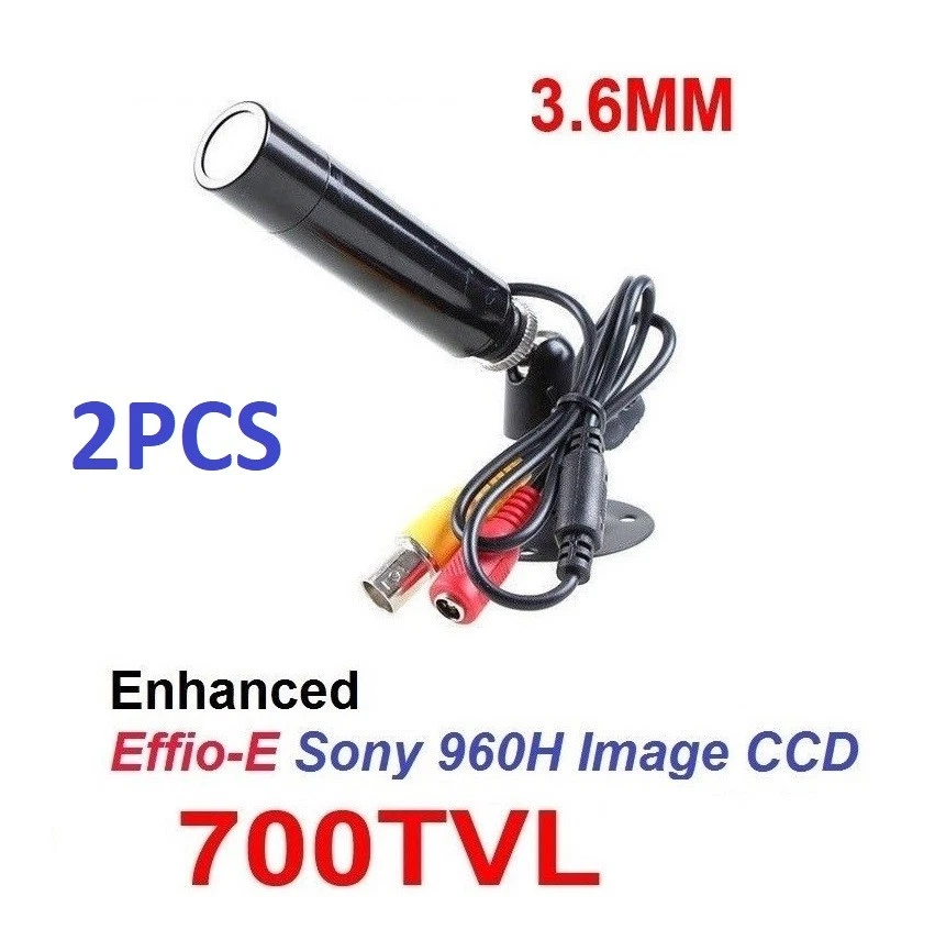 2PCS - CCTV 3.6mm Color Wired outdoor Mini bullet Camera for Home security - Image 1 of 4