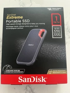 SanDisk Extreme Portable SSD 1TB Up to 1050MB/s USB-C Solid State Drive NEW - Picture 1 of 2