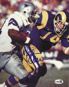 Autographed MERLIN OLSEN Los Angeles Rams 8x10 photo - w/ JSA COA - Picture 1 of 1