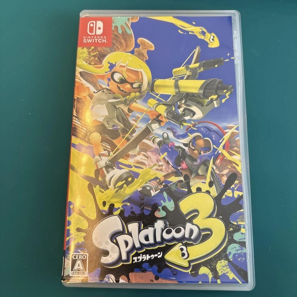 Splatoon 3 Nintendo Switch Game Japanese Version Tested Collectible Authentic - Image 1 of 2