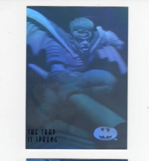 1996 Batman Hologram Cards Blue Foil Parallel You Pick - Image 1 of 1