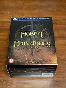 dvd blu-ray rare box set 30 disc set trilogy the hobbit the lord of the rings - Picture 1 of 8