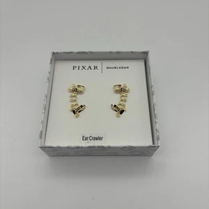 Orecchini Disney Pixar x BaubleBar SLINKY DOG Toy Story tono oro Ear Crawler NUOVI - Foto 1 di 4