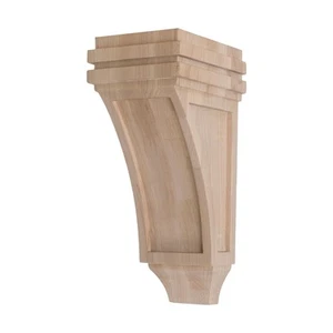 4" x 10" Unfinished Solid North American Hardwood Hard Maple Corbel RWC830 - Picture 1 of 7