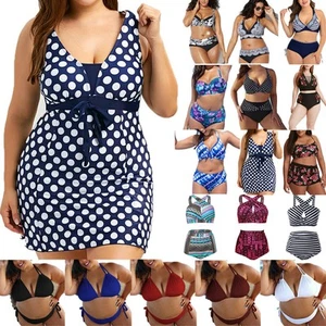 Übergroße Badekleid / Bikini Set Bademode Badeanzug Badebekleidung für Frauen - Bild 1 von 21