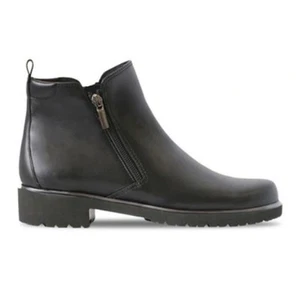 Munro American Women's Black Leather Rourke Bootie Shoes Size 8.5W - Picture 1 of 11