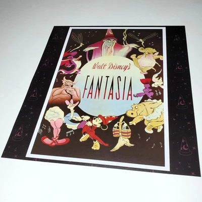 Fantasia Poster Mickey Mouse Chernabog Yensid Authentic Disney Lithograph Print - Image 1 of 2