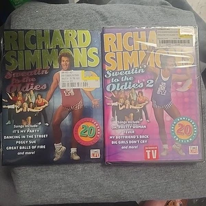 Richard Simmons Sweatin’ To The Oldies Complete Collection 1 And 2 DVD Sealed - Picture 1 of 6