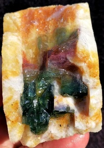 237g Natural Sandía Color Turmalina Cristal Hielo Transparente Especie ie1596 - Imagen 1 de 13