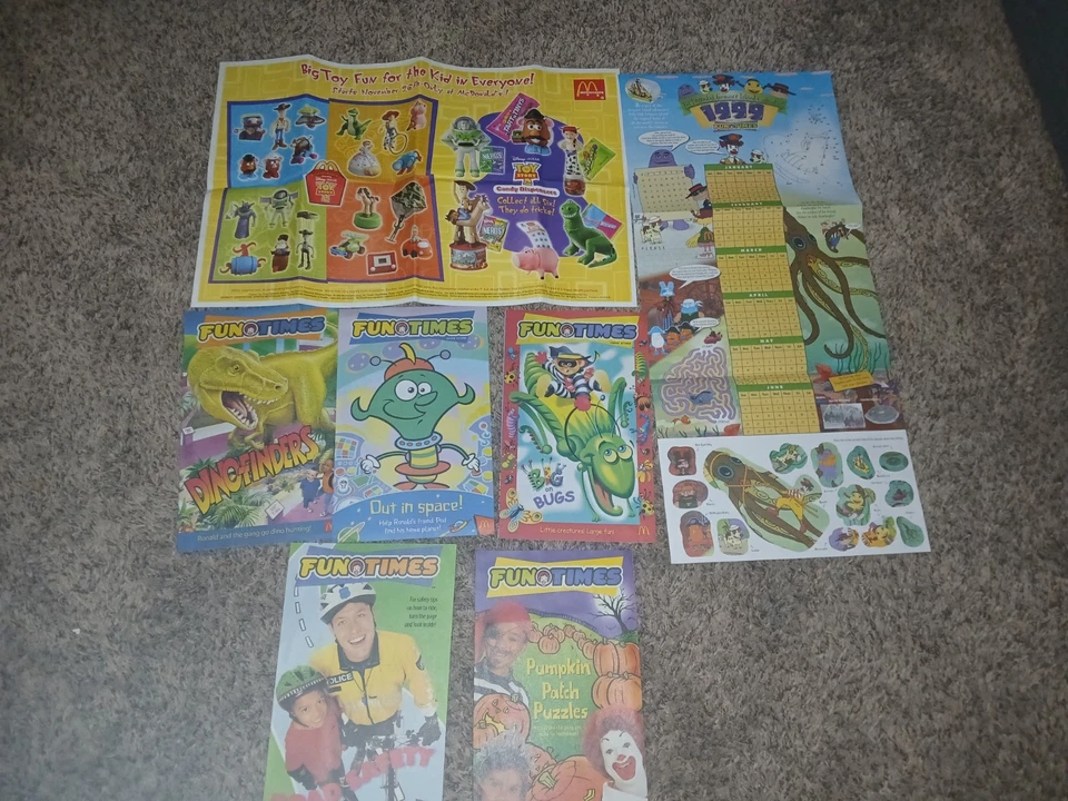 Mcdonalds 1999 Set FunTimes, Póster Toy Story 2, Calendario FunTimes Foto 1 de 3