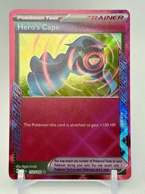 Pokemon TCG Hero's Cape 152/162 Temporal Forces Ace Spec Trainer Near Mint - Image 1 of 2