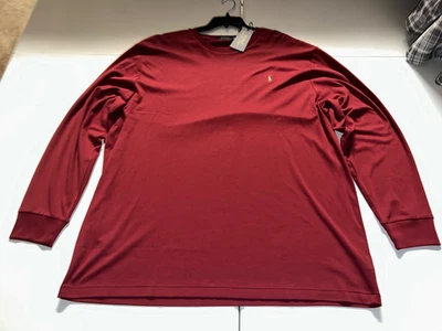 NWT's Polo Ralph Lauren Soft Touch Red 3XLB Big Long Sleeve Shirt Retail $85 - Image 1 of 4