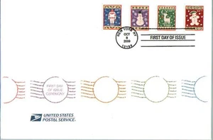 USPS PROGRAMA DE CEREMONIA 4425-8 galletas de Navidad las 4 estampillas NYC CXL - Imagen 1 de 2
