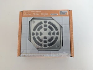 Schluter KD4GRKE Kit de rejilla de drenaje Kerdi acero inoxidable nuevo en caja 4" - Imagen 1 de 7