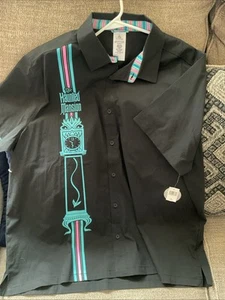 Glow In The Dark Disney’s Haunted Mansion Men’s XL Button Down Shirt - Picture 1 of 5