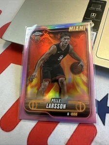 2024-25 Topps Chrome Pelle Larsson RC rifrattore rosa (calore) - Foto 1 di 2