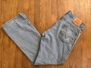 VTG Levi’s 517 Jeans Boot Cut Men’s 36X32 Blue Denim Cowboy Rodeo - Picture 1 of 11