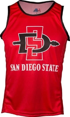 San Diego State Aztecs мужские RUN/TRI Singlet (XS, S, M, L, XL, 2XL, 3XL) - Изображение 1 из 2