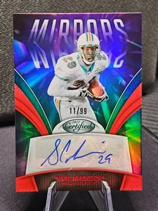 2025 Panini Certified Sam Madison Mirrors Signatures Mirror Red Auto Sn 11/99 - Bild 1 von 2
