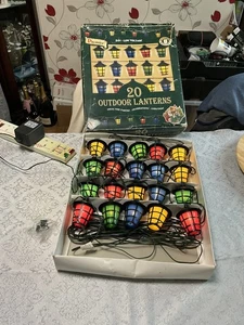 20 linternas exteriores multicolores. DESDE PREMIER.. LUCES NAVIDAD.. GRANDES 8CM - Imagen 1 de 8