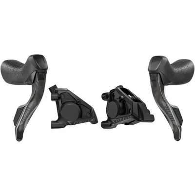 SRAM Rival E1 AXS Hydraulic Shift-Brake Levers with Calipers. Flat Mount - Image 1 of 3