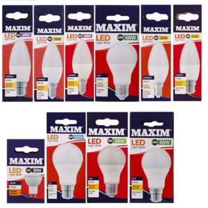 Maxim LED Lightbulbs Warm White Cool White Bayonet Small Screw Cap - Picture 1 of 14