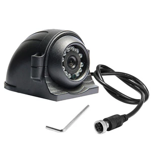 4pin Side View Camera Metal housing CCD IR Night Vision For Heavy Duty Truck Bus - Picture 1 of 11